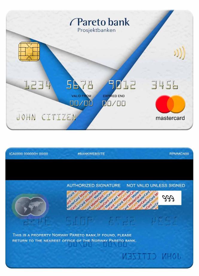 Norway Pareto bank mastercard